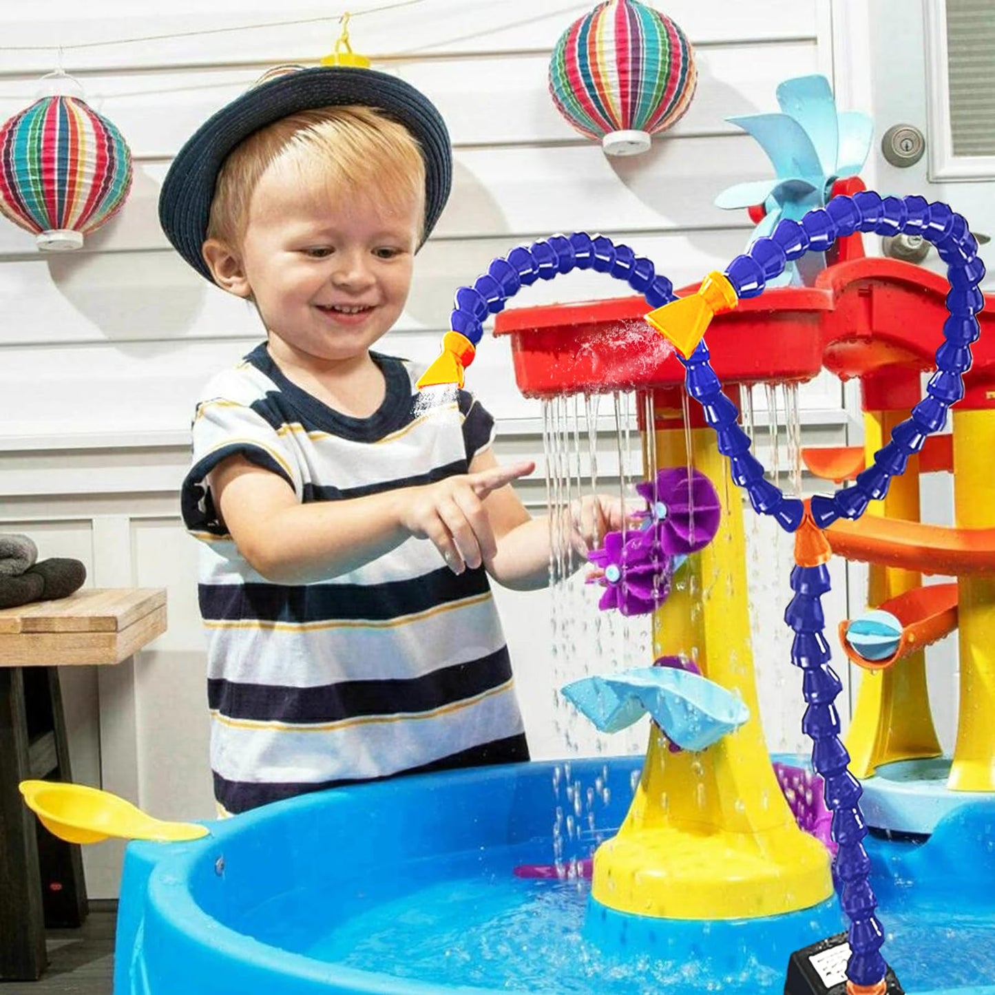Aacabo Two Way Water Table Pump - Kids Outdoor Fun Summer Game Toys