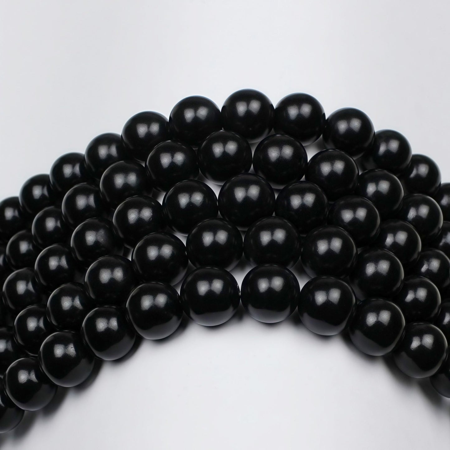 MJDCB Real Stone Beads Natural Matte Black Onyx Agate Round Loose Bead for Jewelry Making DIY Bracelet Necklace(6mm)