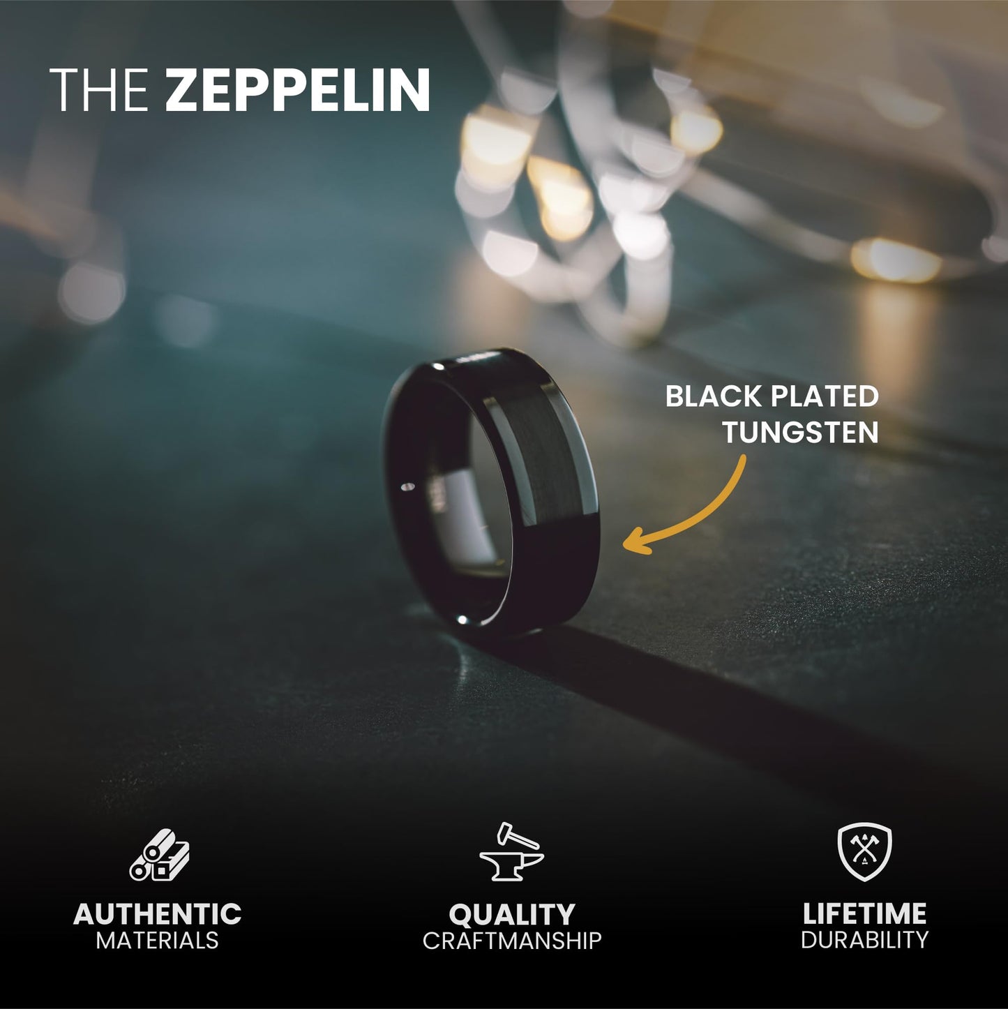 Manly Bands The Zeppelin (6mm) - Size 5