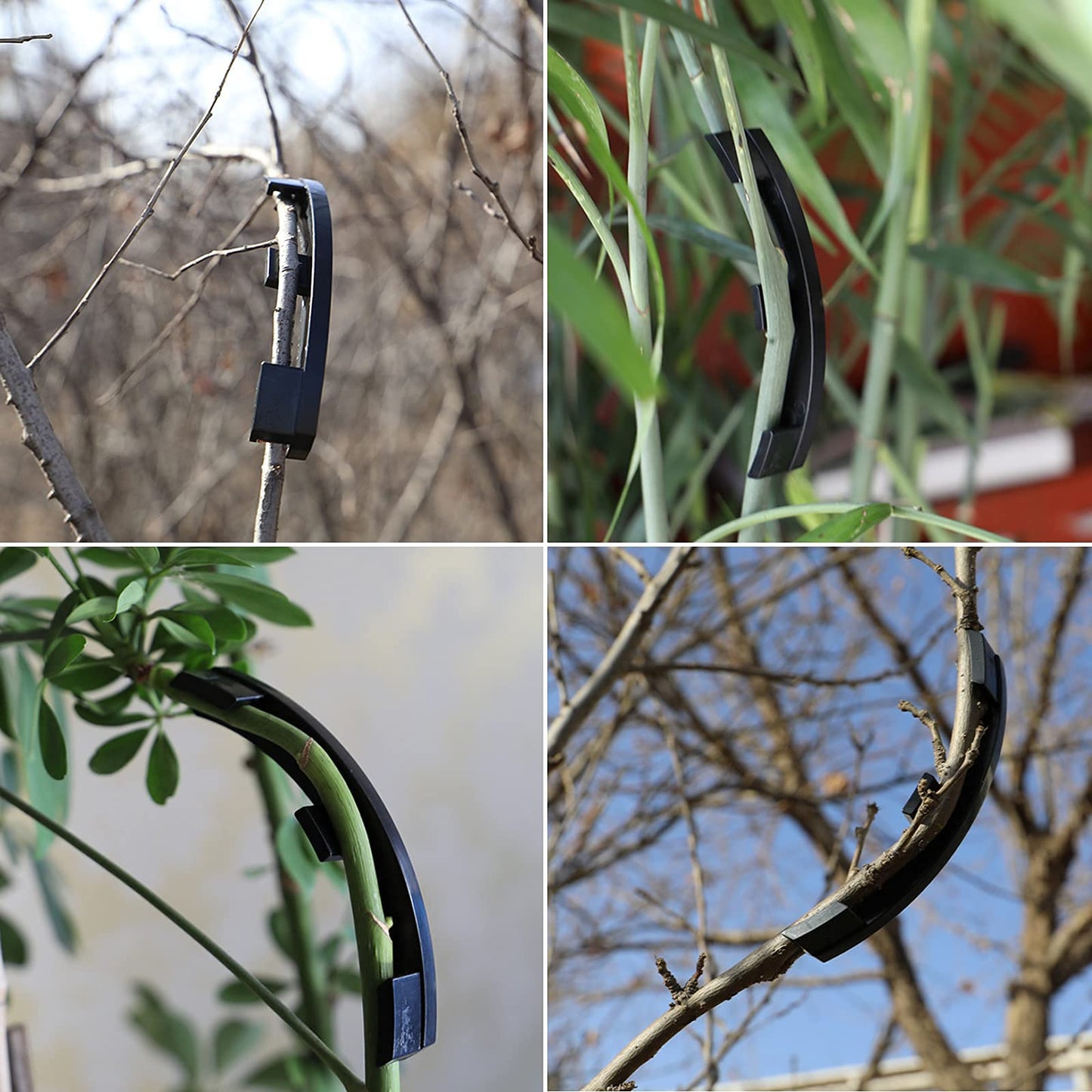 Odowalker 150 Pcs Low Stress Training Clips, 90 Degree Plant Clips Branches Clips Control The Growth of Plants Branches Clamps for Low Stress Planting Clip Climbing Plants Garden Plant Grow Tools