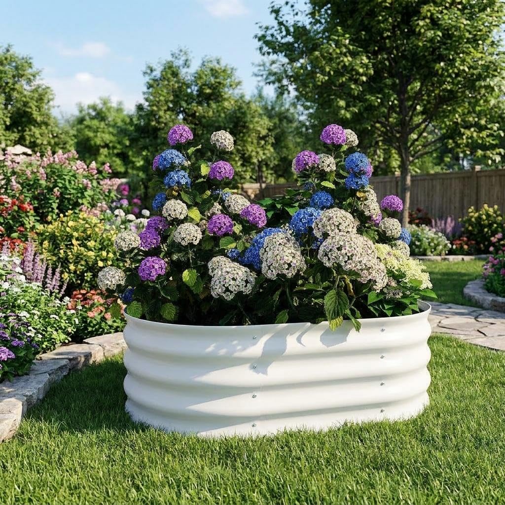 CABIHOME 2-Pack Galvanized Metal Raised Garden Beds,48x48x12 in Outdoor Planter Boxes,Open Base Deep Root Growth,Rust Resistant,Ideal for Vegetables Herbs Flowers,Patio Lawn Garden