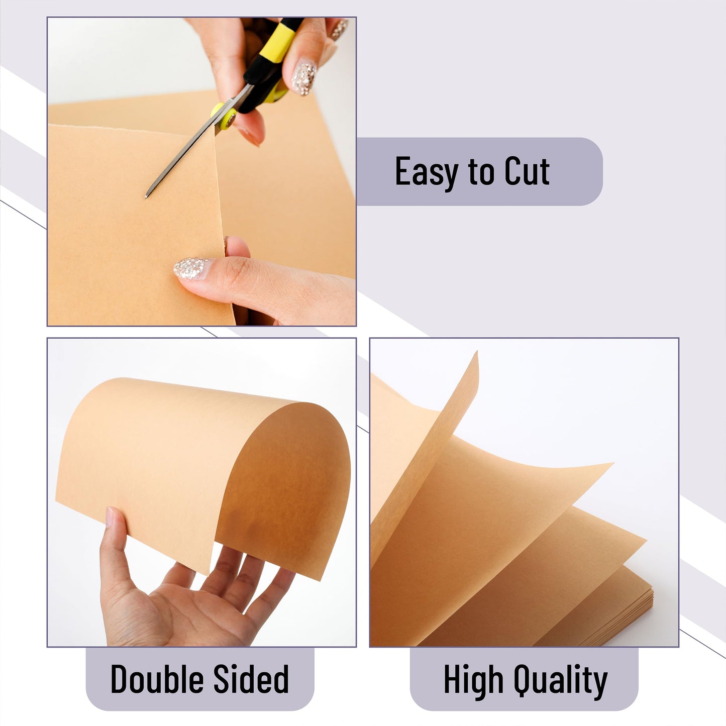Mr. Pen- Kraft Paper Sheets, 8.5"x 11", 100 Pack, Bulk Brown Printer Paper, Rustic Brown Stationery Paper for Arts, Craft, Drawing, DIY Projects, Invitation, Laser and Inkjet Printer Compatible