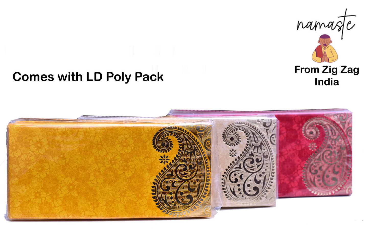 Elegant Money Gifting Envelopes Pack of 25 Cash Holder Designer Lifafa for Weddings, Invitations, Gift of Prosperity Multi Color