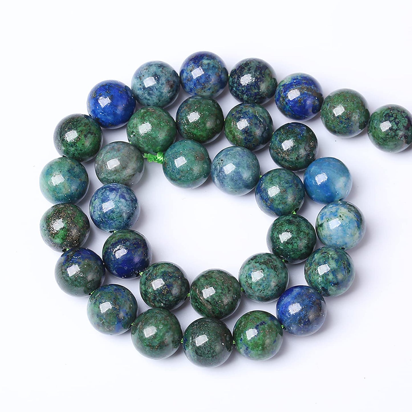 6mm 60pcs Natural Gemstone Beads Lapis Lazuli Chrysocolla Phoenix Stone Round Loose Beads for Jewelry Making DIY Bracelet Necklace