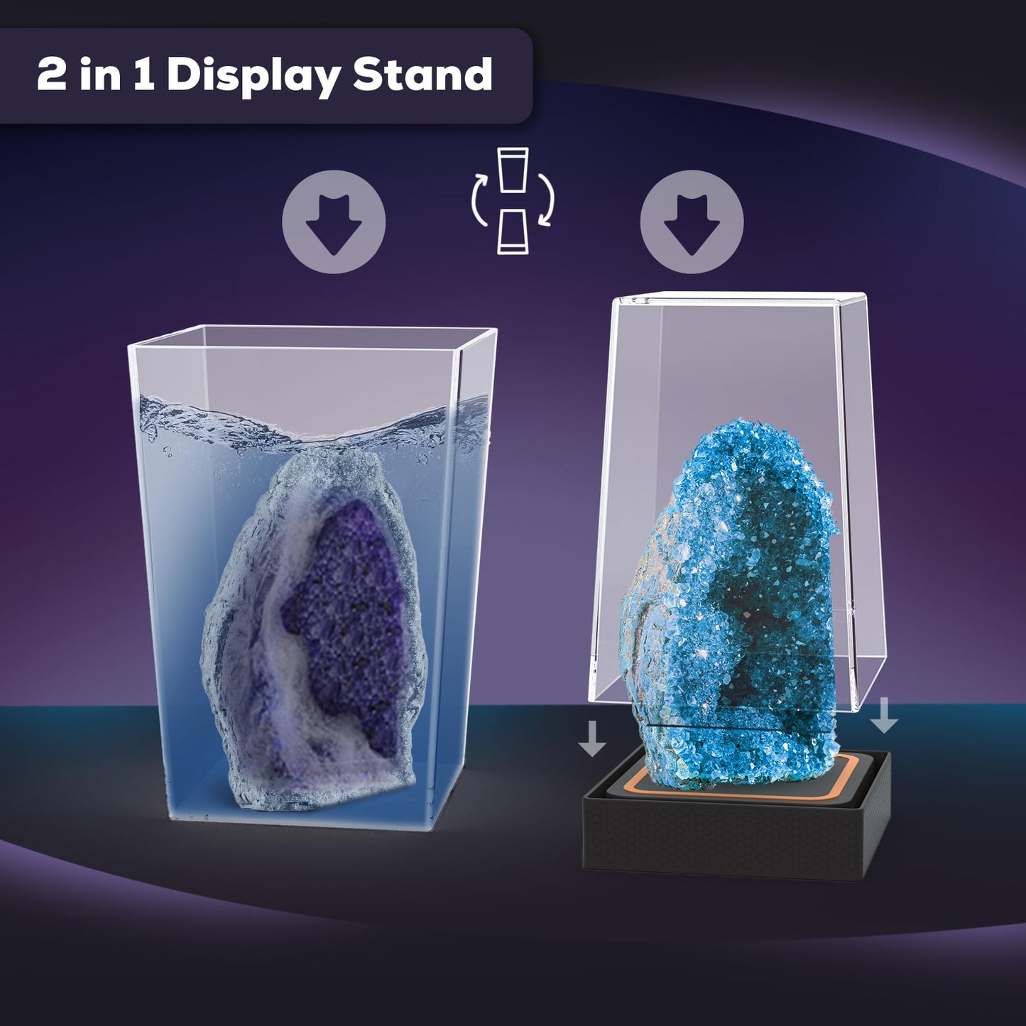 GobiDex Geodes Growing Science Kit & Gemstones Dig Kit, Science Kits for Kids Age 6-8-12, STEM Educational Science Toys Gift for Boys & Girls Age 6+