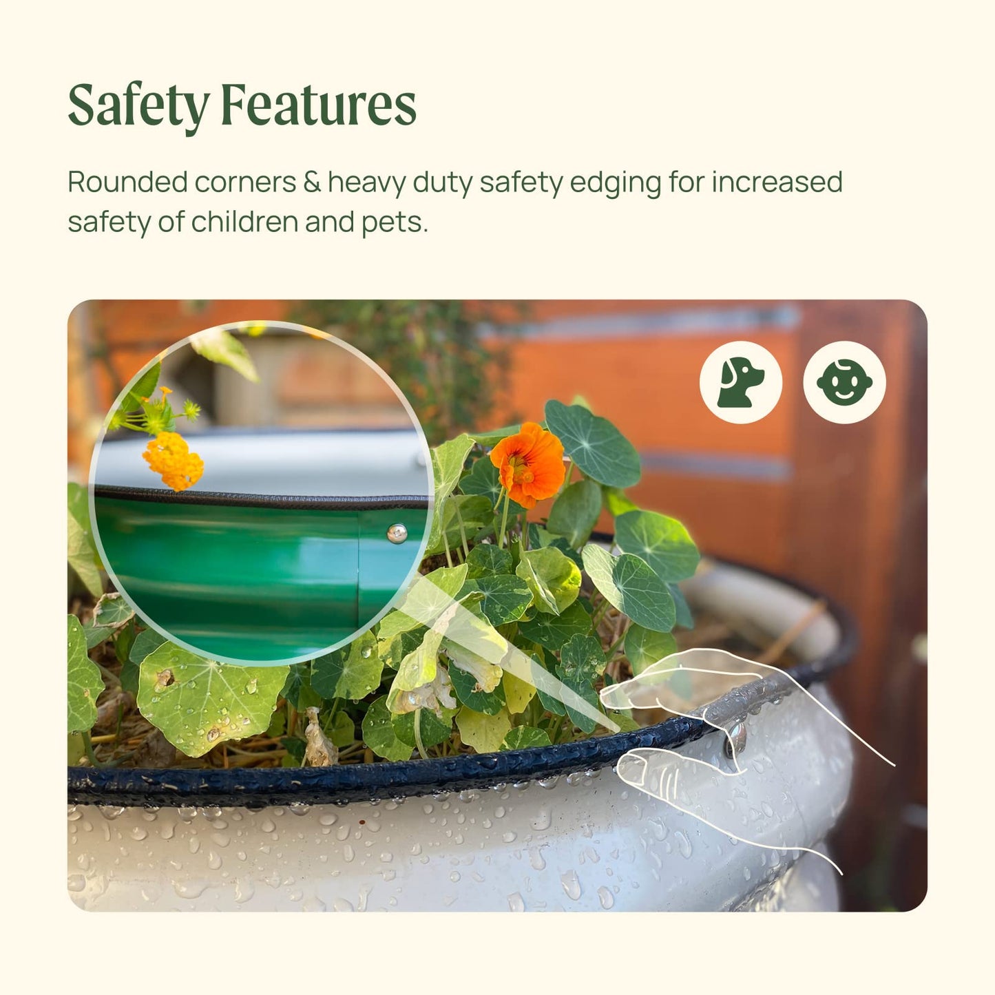 Vego garden 17" Tall L-Shape Raised Garden Bed Metal Raised Planter Bed for Vegetables Flowers Ground Planter Box, Large Size