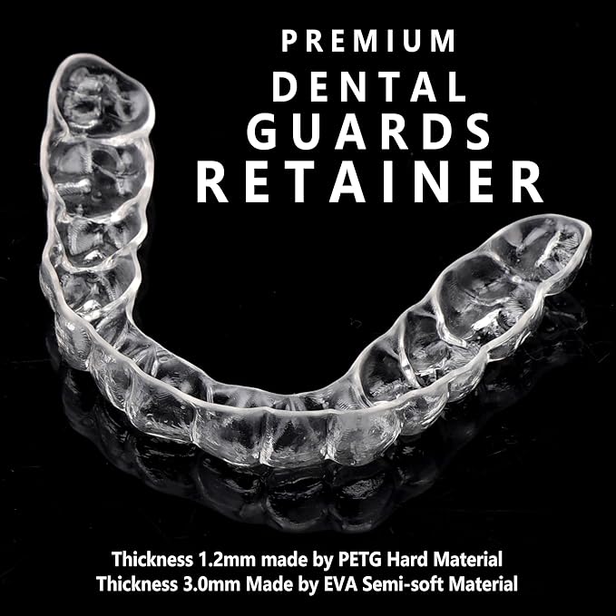 Custom Night Guard, Custom Dental Retainer Durable Mouth Teeth Guard Against Teeth Grinding/Clenching, One Pack