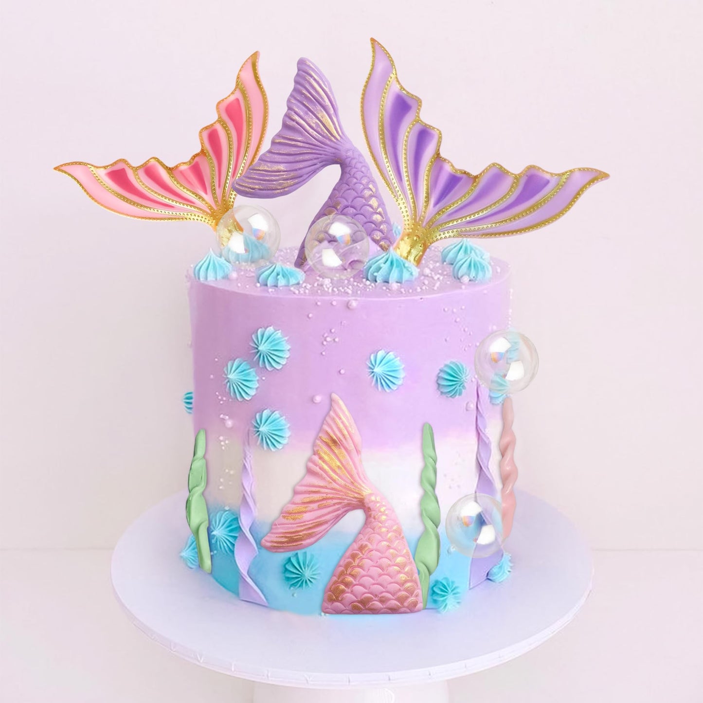 Mermaid Cake Topper Under the Sea Cake Decoration Mermaid Tail Cake Topper for Under the Sea Party decors