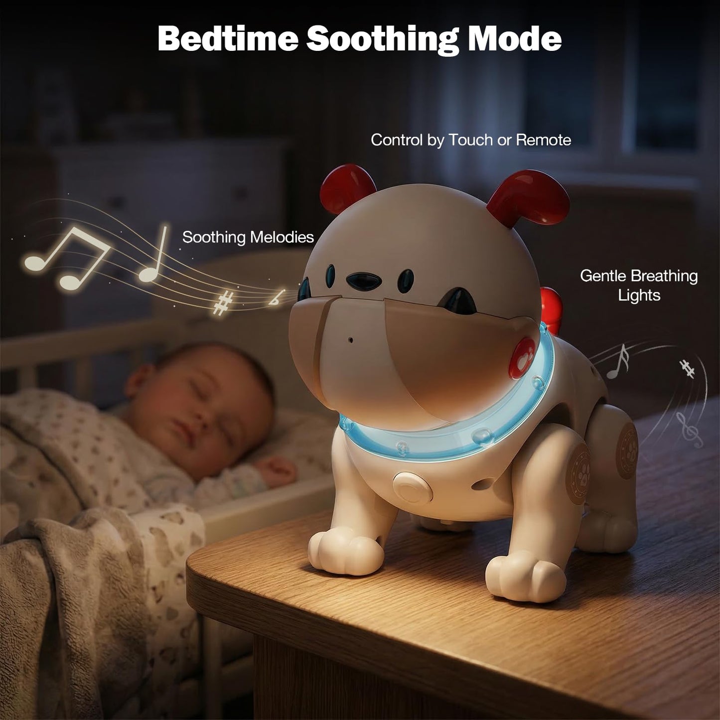 great dachong Baby Toys for 6-12 Months: Musical Crawling Dog Toy with Dancing, Recording & Lights, First Birthday Gift for Boys & Girls, Tummy Time Sensory Toy for Toddlers 1-3