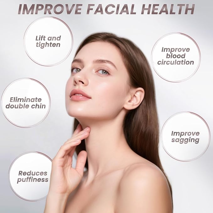 Lymphatic Contour Face Brush,Dry Lymphatic Drainage Massager,Soft Dry Brushing Beauty Tool for Jawline, Chin & Facial Sculpting Designed to Fit The Skin Precisely and Relieve Fatigue (2PCS)