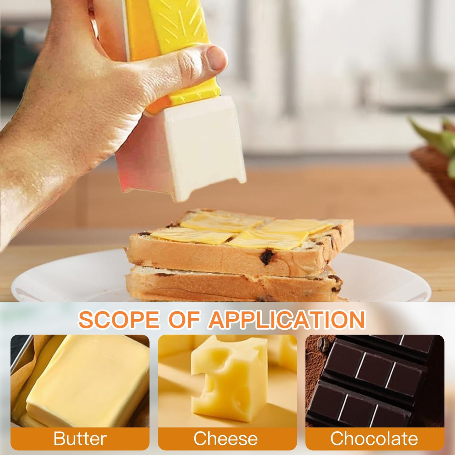 Butter Dispenser, Portable Butter Slicer, Butter Cutter Slicer, can be used to cheese, fruit and bread for baking (1PCS)