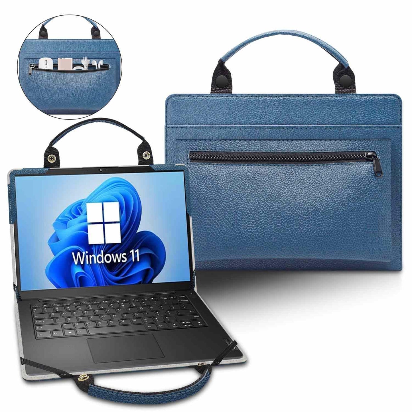 Laptop Case Cover Sleeve for Lenovo ThinkPad E14 Gen 5/ThinkPad E14 Gen 6 with Portable Bag with Bag Handle,Blue