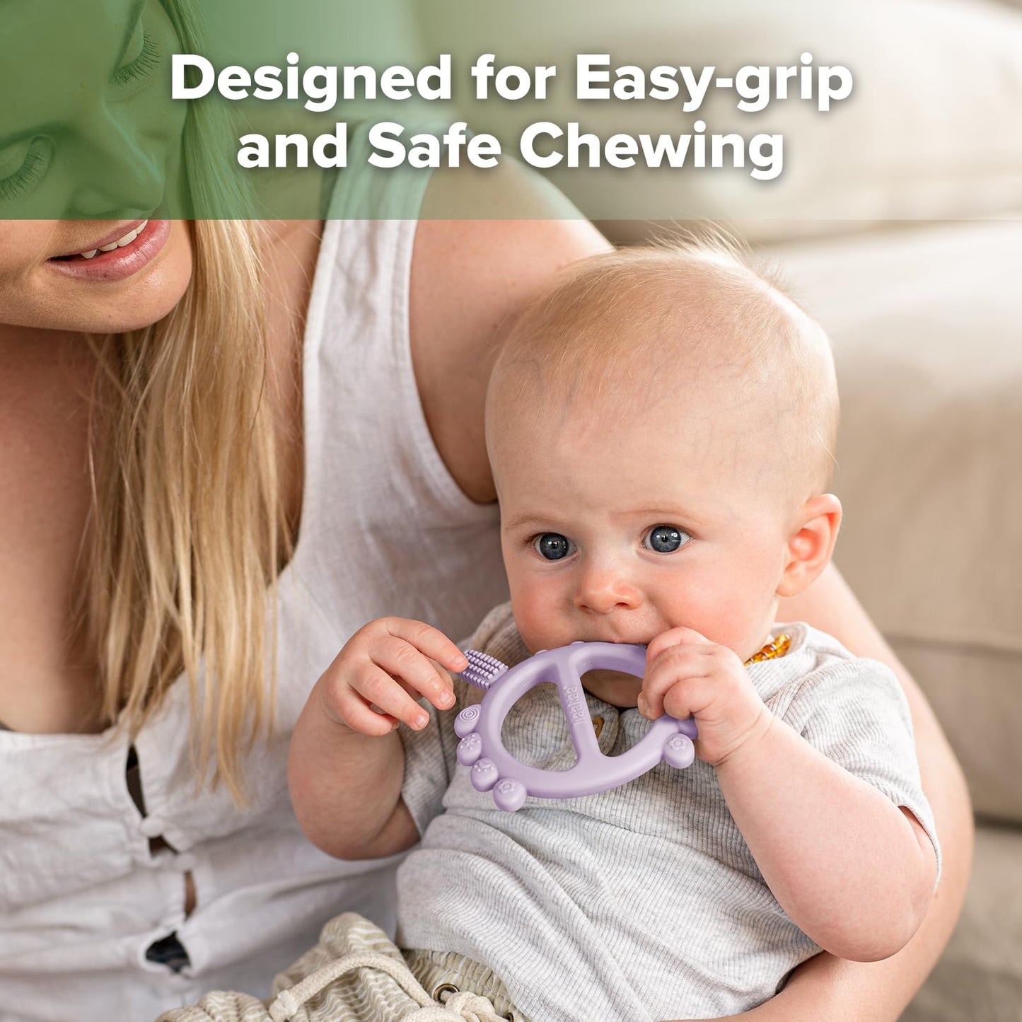Haakaa Silicone Teether Set-Baby Freezer Teething Toy - Soft Cold Teether - Soothe Teething Pain & Itching Gums - Perfect Size-Baby Freezer Teething Toy - Soft Cold Teether