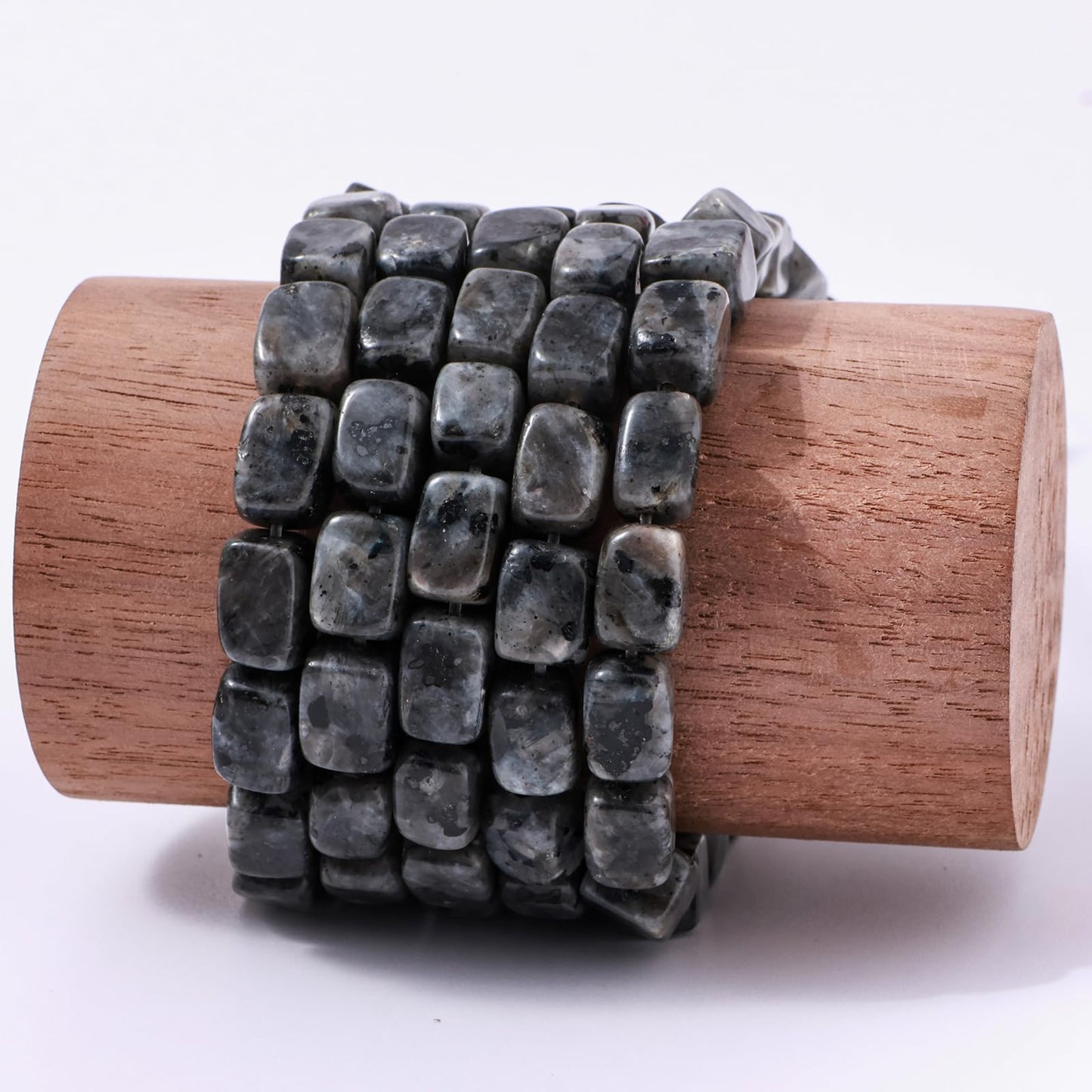 Natural Large Black Spectrolite Cube Stone Beads 8x11mm 38cm/str Loose Semi Gemstone Stone Square Beads for Making Bracelets Necklace
