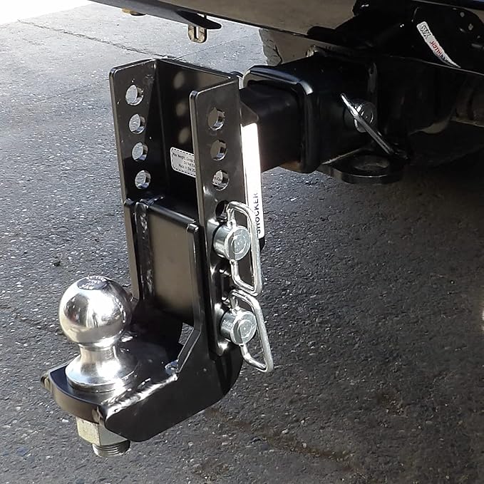 Shocker XR Adjustable Drop Hitch, Fits 2" Hitch Has 2-5/16"Ball 0-9" Drop