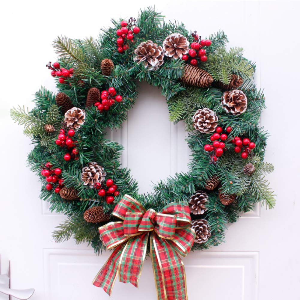 SallyFashion Artificial Red Berries on Wire Stems - 200 Stems with 400 Holly Berries for Christmas Tree, Wreaths, and Crafts