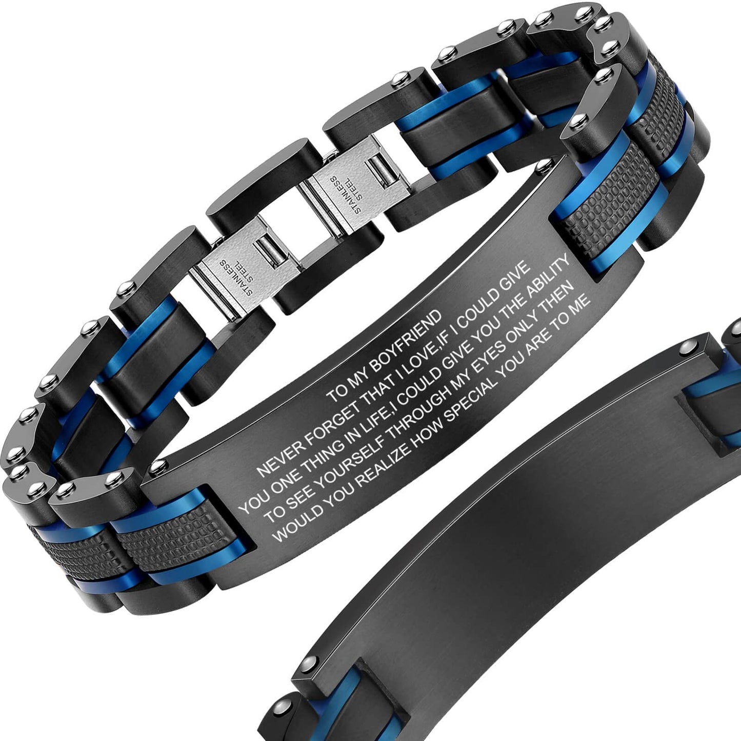Zillaly bracelets for men Personalized Sculpture Father Jewelry Men's Gift Father