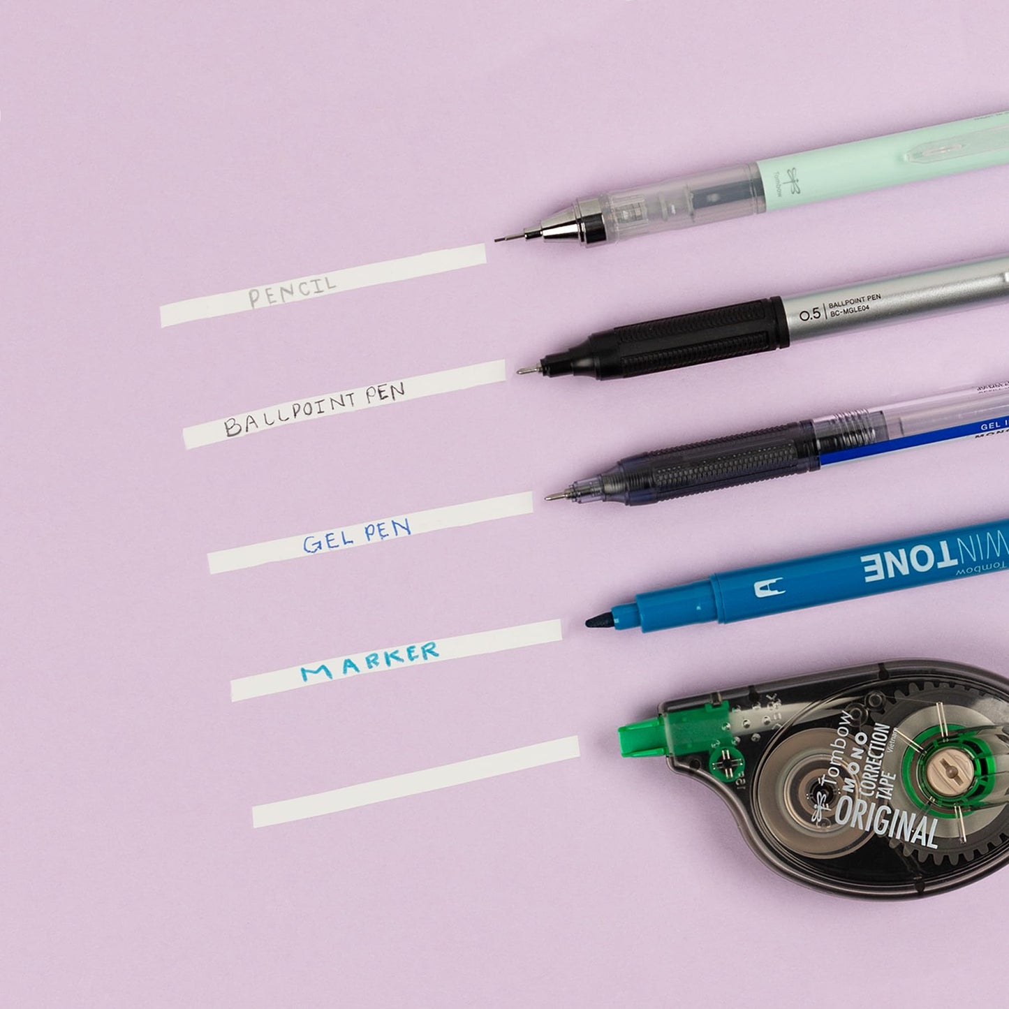 Tombow 68626 MONO Original Correction Tape, 4-Pack. Easy to Use Applicator for Instant Corrections