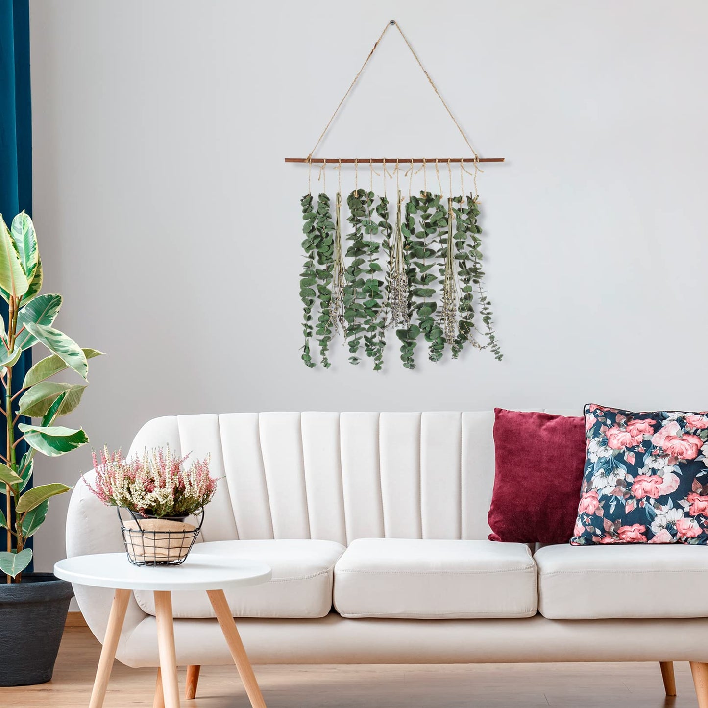 Bathroom Decor Real Eucalyptus for Shower and Lavender Fresh Eucalyptus Stems Wall Hanging Decor Fragrance Greenery Wall Hanging for Wedding Decor,Bedroom,Living Room,Kitchen,Boho Home Decor