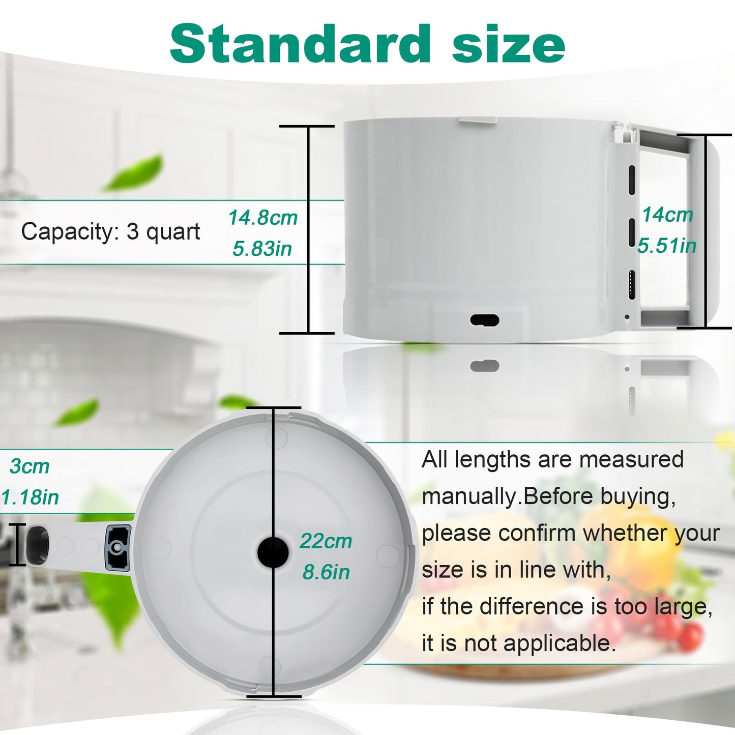 112204S Cutter Bowl Compatible with robot coupe R2, R2B, R2N, R2 Dice Food Processor, 3 Quart Bowl, Gray