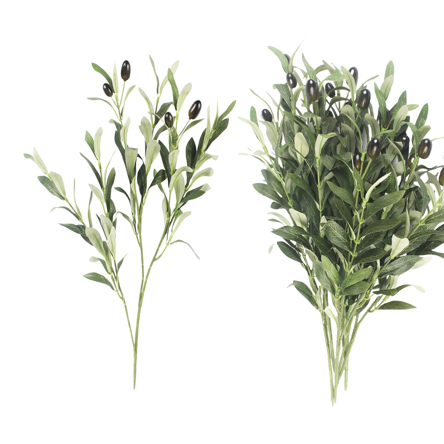 COTSEN 5 Pack 18.8 inch Artificial Olive Plants Fake Olive Silk Tree Faux Olive Plants for Wedding Party Family Indoors Decor