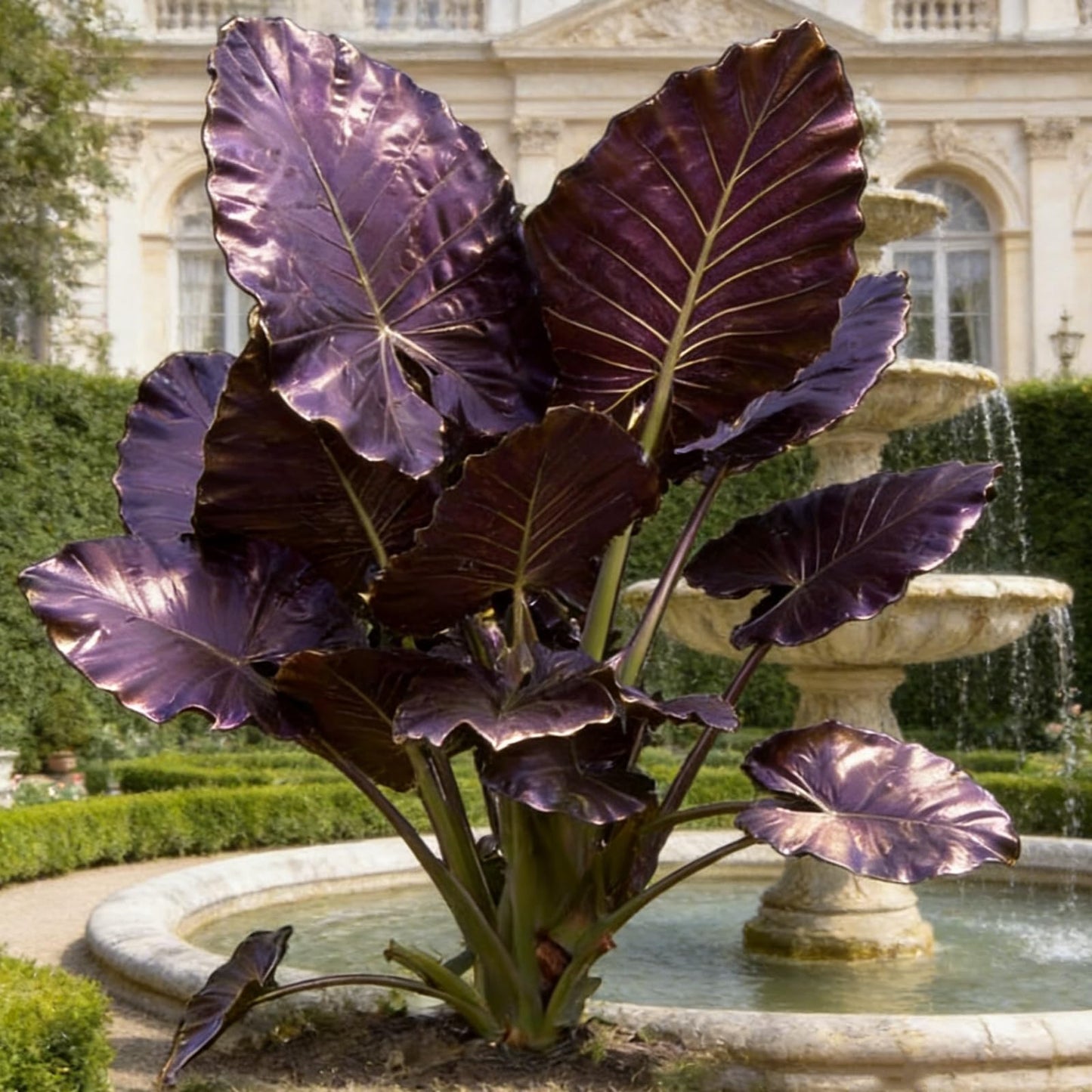Elephant Ear Plant Bulbs | Exotic Tropical Colocasia for Outdoor Garden Patio and Home Decoration (6)