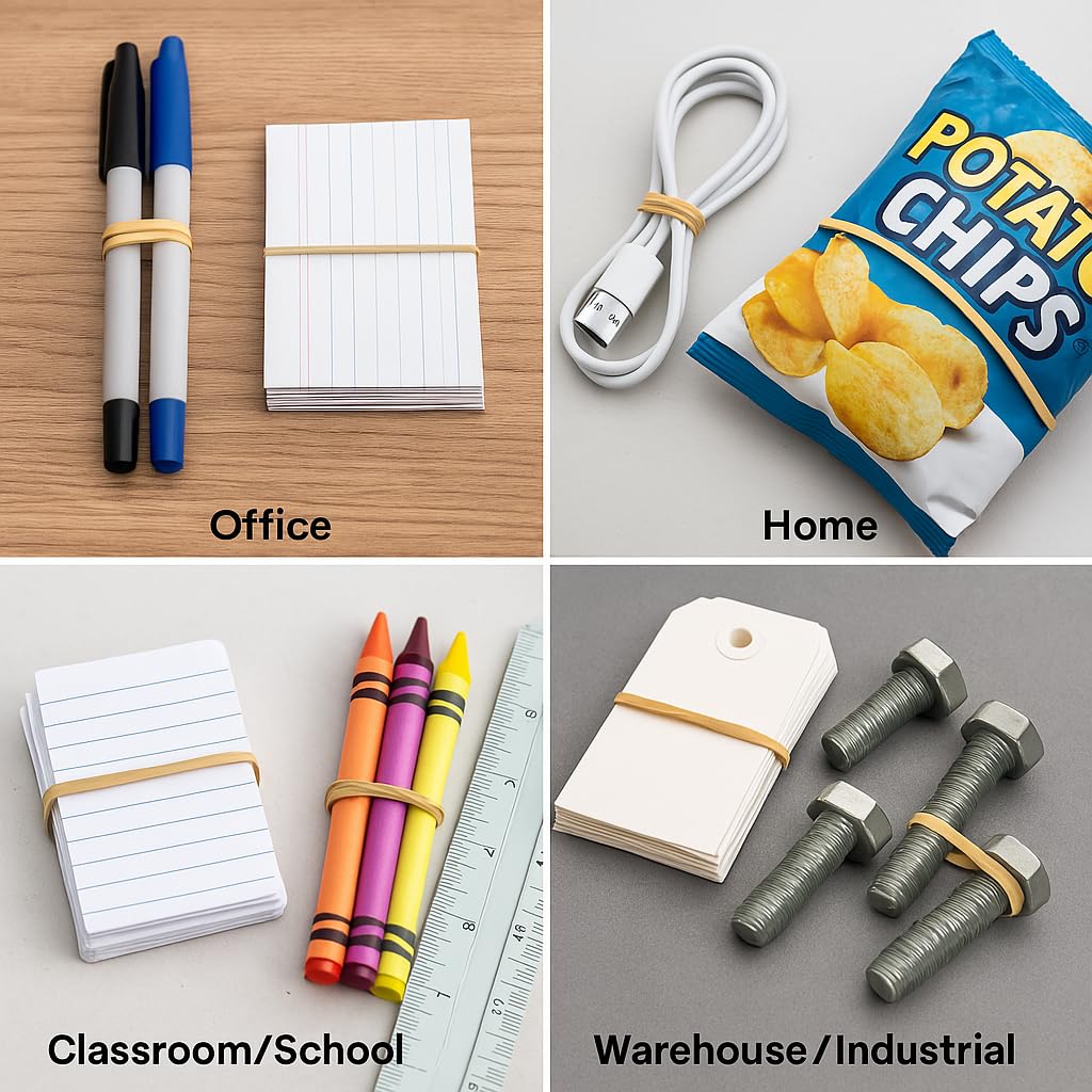 Upgrade Office Supply UPG2264PK3 Rubber Bands, Size #64 (3-1/2 in x 1/4 in), 320 Bands, 1 lb Box, 3 Pack, USA