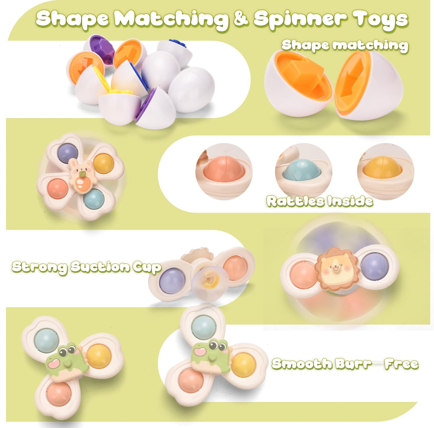 Majabike Baby Toys 6 to 12 Months 7 in 1 Montessori Teething Toys Sorting Sensory Educational Learning Gift for Toddlers Aged 1-3