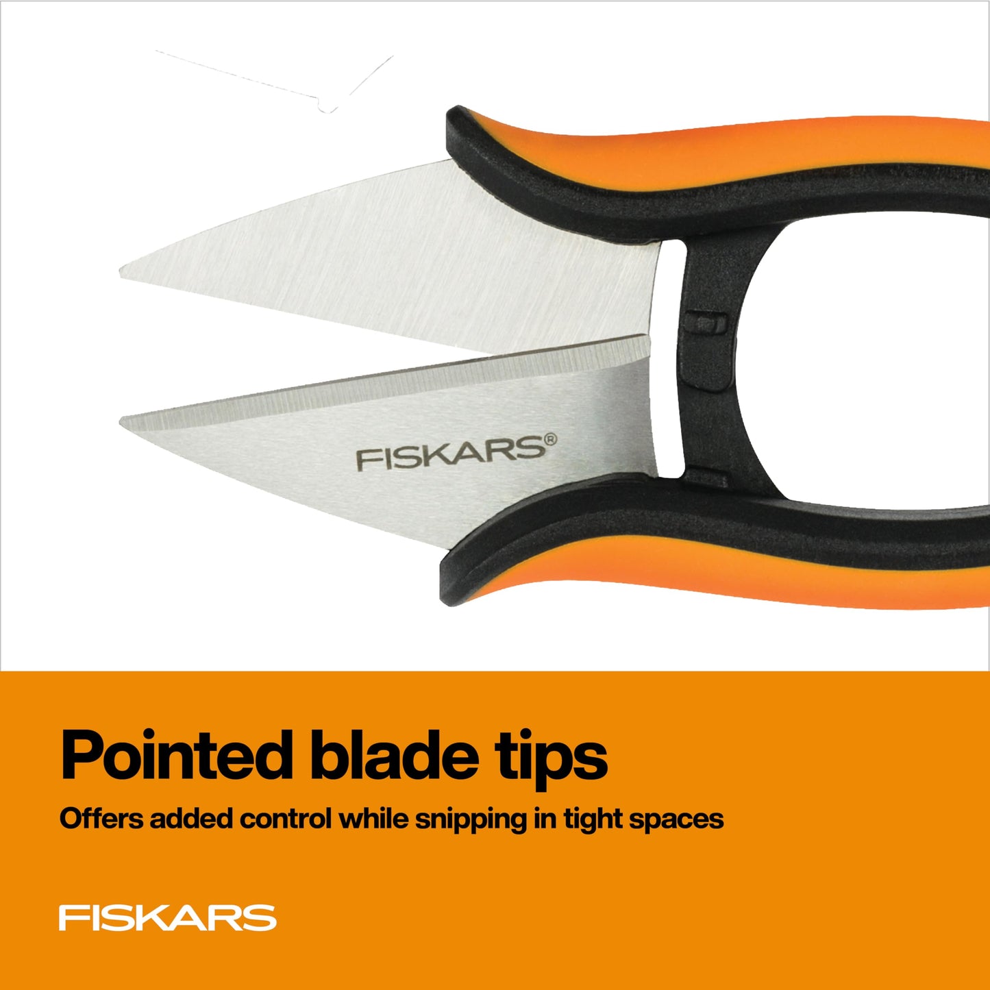 Fiskars Herb Garden Scissors, 5" Garden Shears, Handheld Herb Snips with Sheath and SoftGrip Handle, Dishwasher Safe
