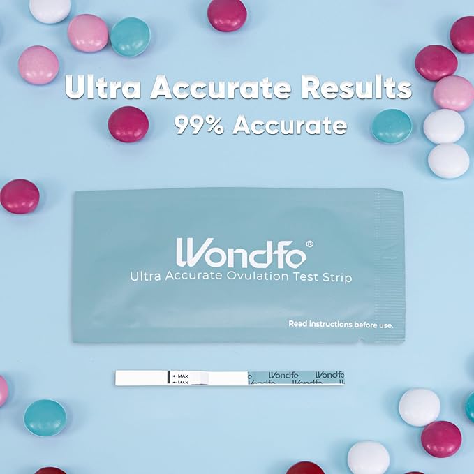 Wondfo Ultra Accurate Ovulation Test Strips -Ovulation Urine Tests with Numerical Result, Fertility Cycle Monitoring- 20 LH Test