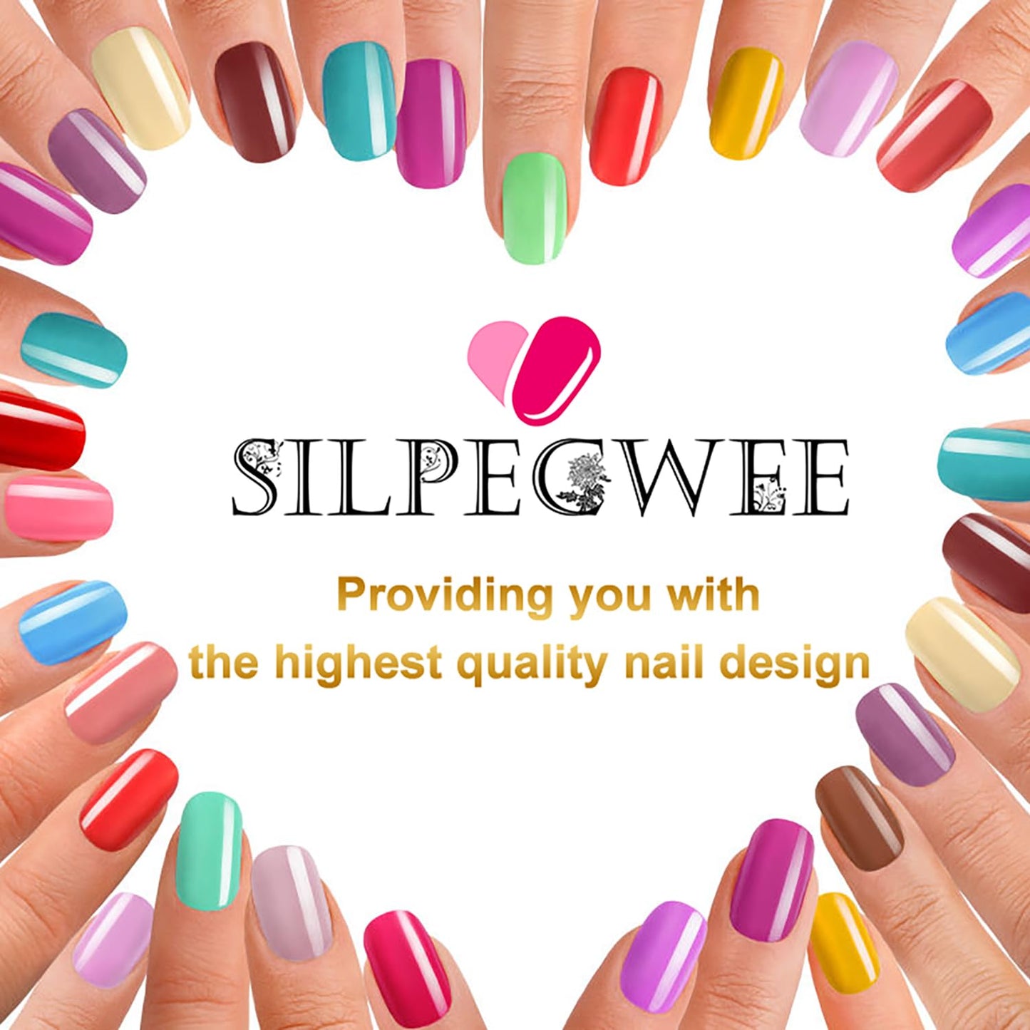 SILPECWEE Nail Polish Stickers, 20 Sheets Pink Solid Nail Stickers Full Nail Wraps with File Self Adhesive Nail Polish Strips Gel Nails Strips Fingernail Nail Art Sticker Nails for Women