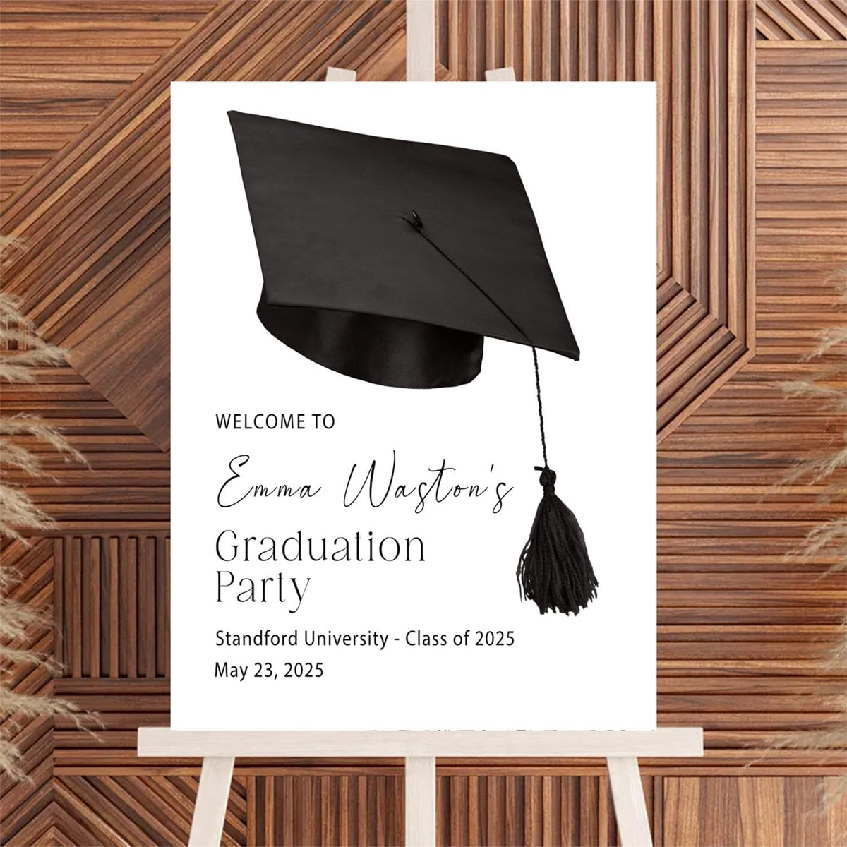 Personalized 2025 Graduation Party Welcome Sign, Minimalist Grads Decor, Class of 2025 Graduation Party Poster, Custom Graduation Party Sign, Congrats Grad Decorations Design 9