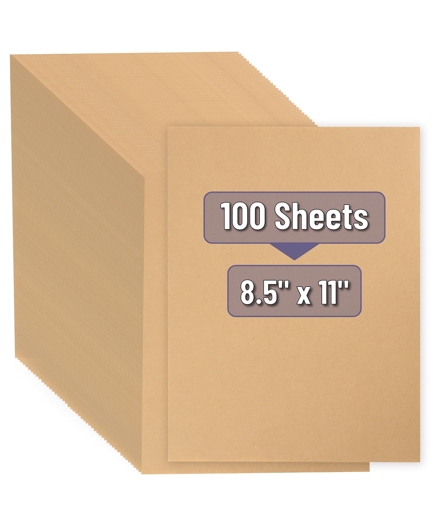 Mr. Pen- Kraft Paper Sheets, 8.5"x 11", 100 Pack, Bulk Brown Printer Paper, Rustic Brown Stationery Paper for Arts, Craft, Drawing, DIY Projects, Invitation, Laser and Inkjet Printer Compatible