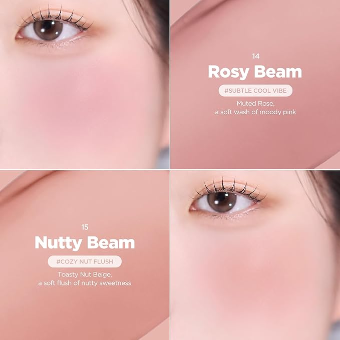 lilybyred LUV BEAM Cheek Balm | Soft Color, Glowy Finish, Creamy Texture | Natural-Looking Flush | Korean Beauty (01 Pure Coral)