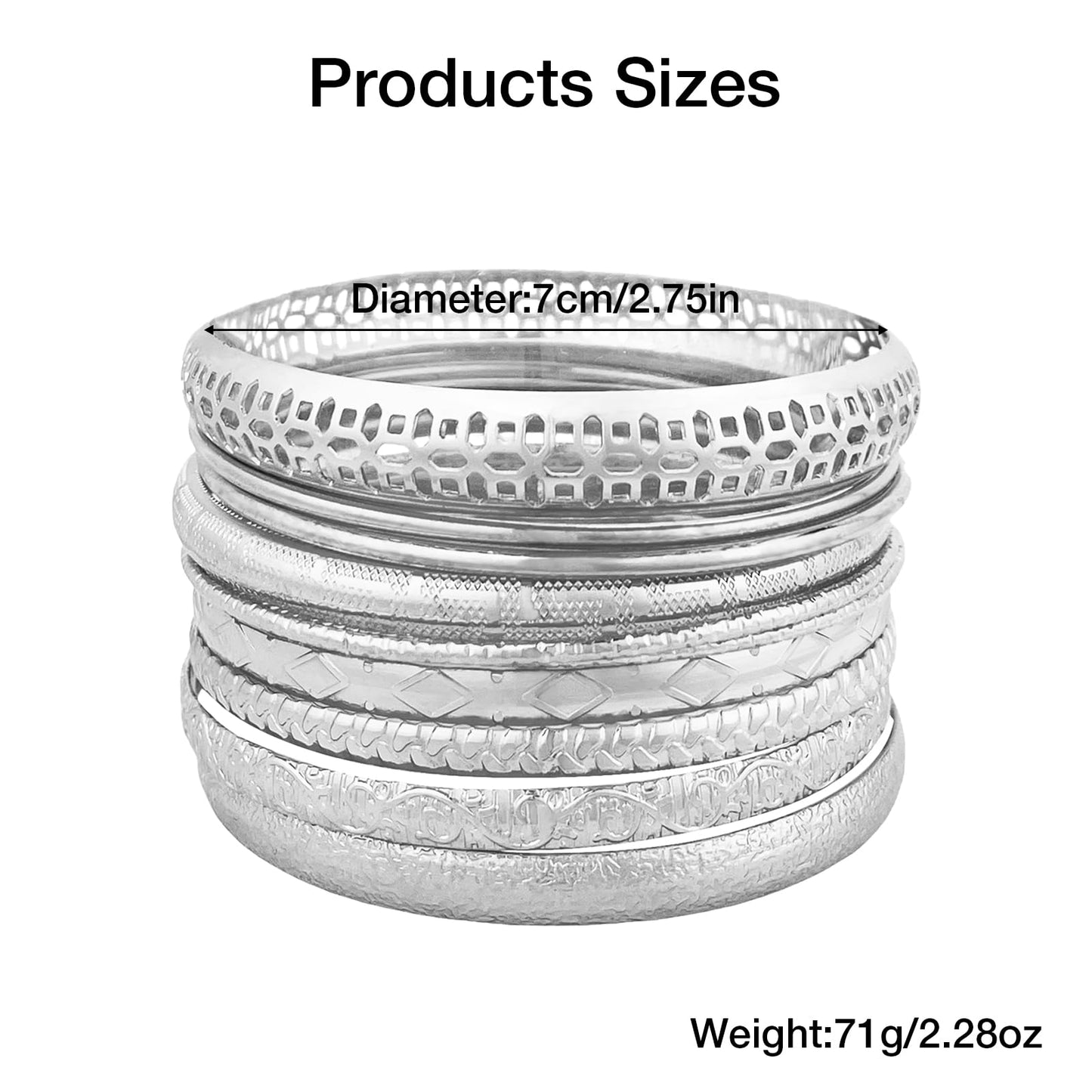 YBMYCM 10Pcs Gold-plated Bangle Bracelet Set for Women Multi Layer Stackable Wide Bangles Indian Chunky Bangle Bracelets Ethnic Glossy Textured Bracelets Wedding Outfit Jewelry