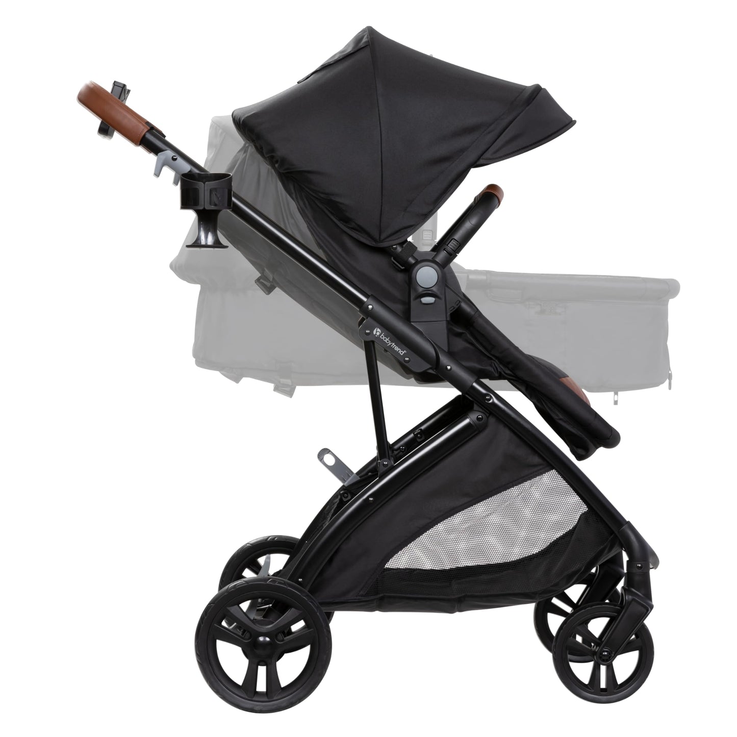 Baby Trend Passport Switch 6-in-1 Modular Travel System with EZ-Lift Plus Infant Car Seat, Midnight Cocoa