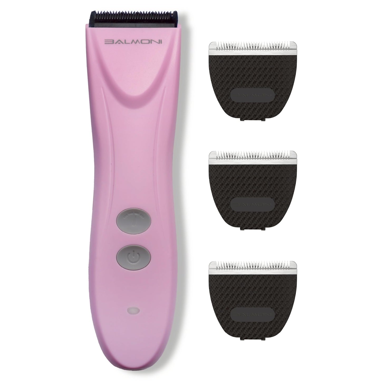 BALMONI Cordless Pet Grooming Kit for Dogs & Cats, Quiet & Powerful Motor Paw & Face Trimmer, Lightweight Clipper, Dopamine Pink, Parent (Bundle-Dopamine Pink)