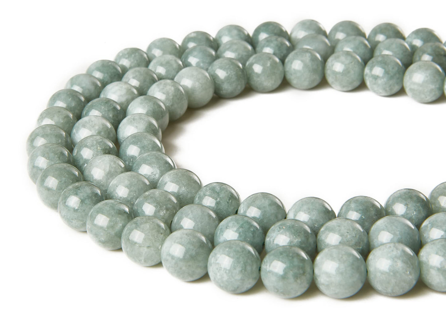 100pcs 8mm Burmese Jade Beads Natural Gemstone Beads Round Loose Beads for Jewelry Making