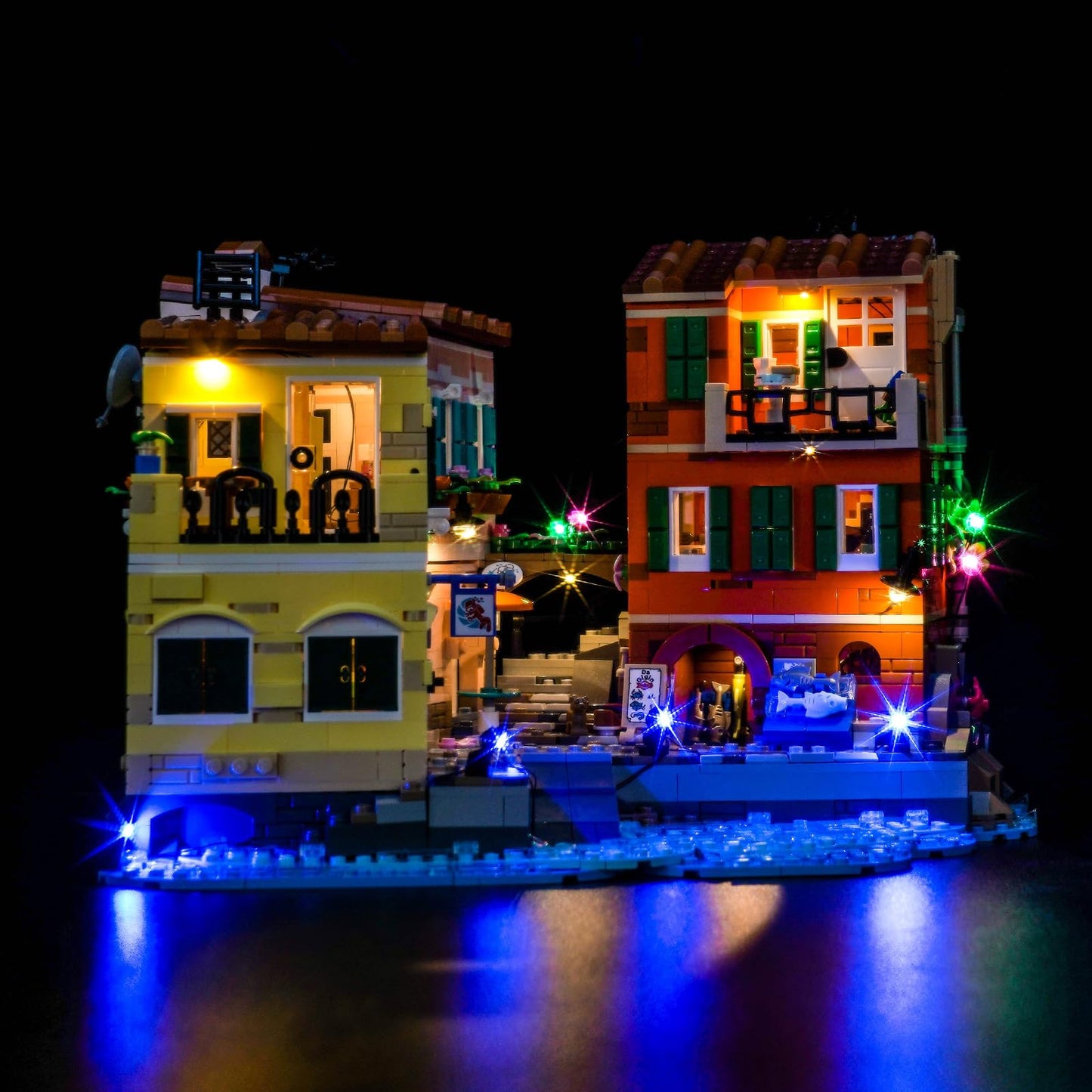 BRICKSHINING LED Lighting Compatible with Lego 21359 Italian Riviera,Light Kit Compatible with Lego Architectural 21359 for Adults,NOT Included The Model Set - JUST Lights