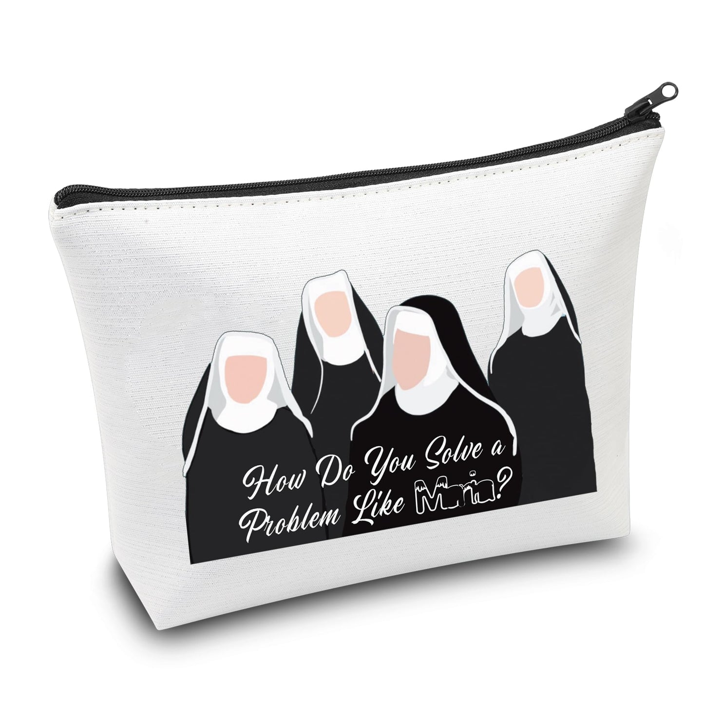 CMNIM Musical Makeup Bag How Do You Solve a Problem Like Quote Musical Theatre Gifts For Musical Fans Accessory Pouch