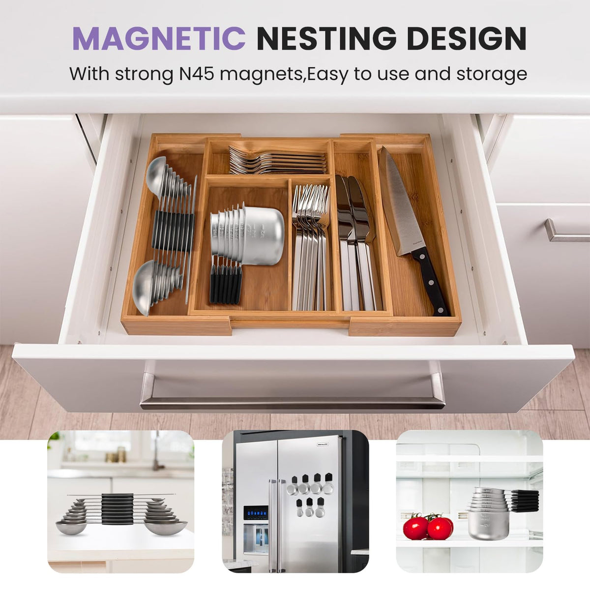 Magnetic Measuring Cups and Spoons Set