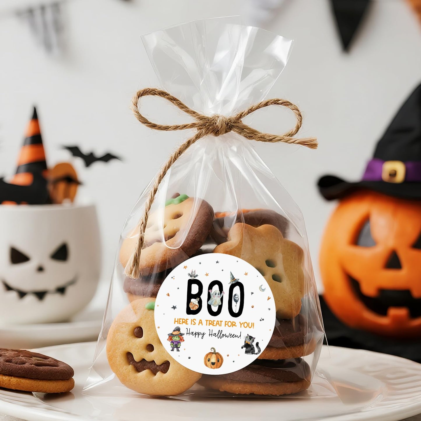 Anwyll 1000Pcs Halloween Stickers + 60Pcs Halloween Labels Gift Stickers