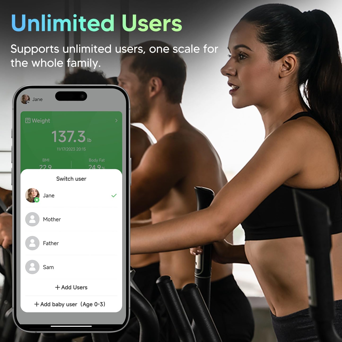 arboleaf Scale for Body Weight, Smart Scale with BMI, Body Fat, Muscle Mass, Upgrade 50+ Metrics Full Body Composition Analyzer, 8-Electrode High Precision Digital Bathroom Scale, Bluetooth Sync