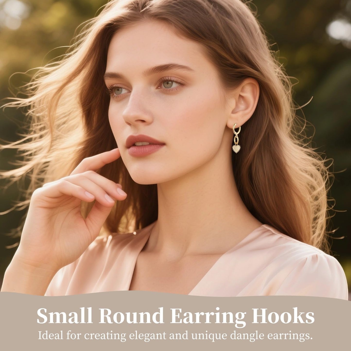 20 Pcs Gold Plated Earring Hooks Small Round Earring Hoops with Loops Jewelry Making Supplies for DIY Dangle Earring Making