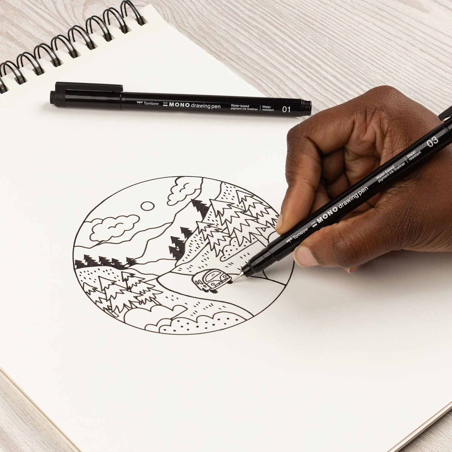 Tombow 56302 Illustration Set. Includes 9 Tools for Drawing, Sketching and Illustrating.