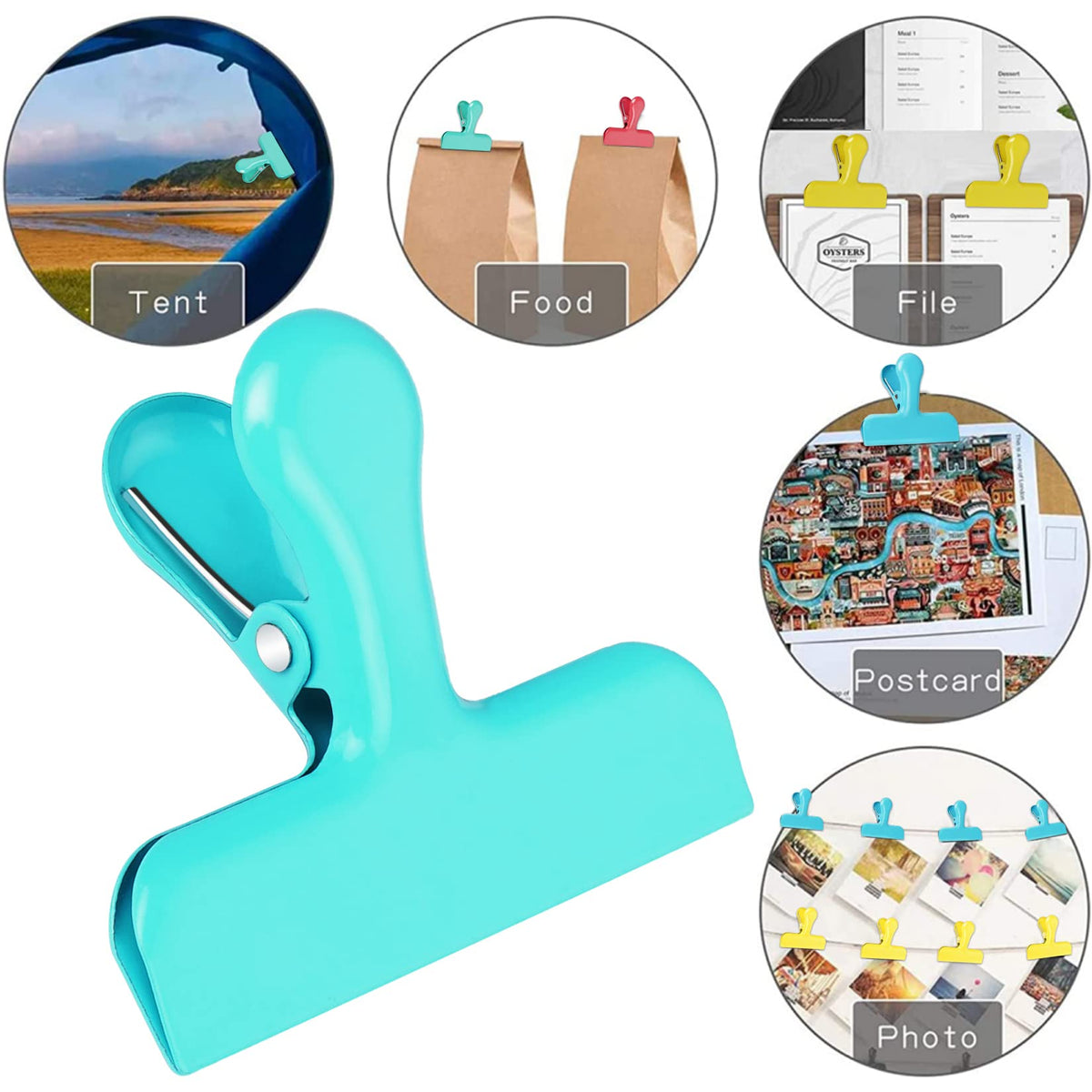 Multicolor Chip Clips (8 Count)