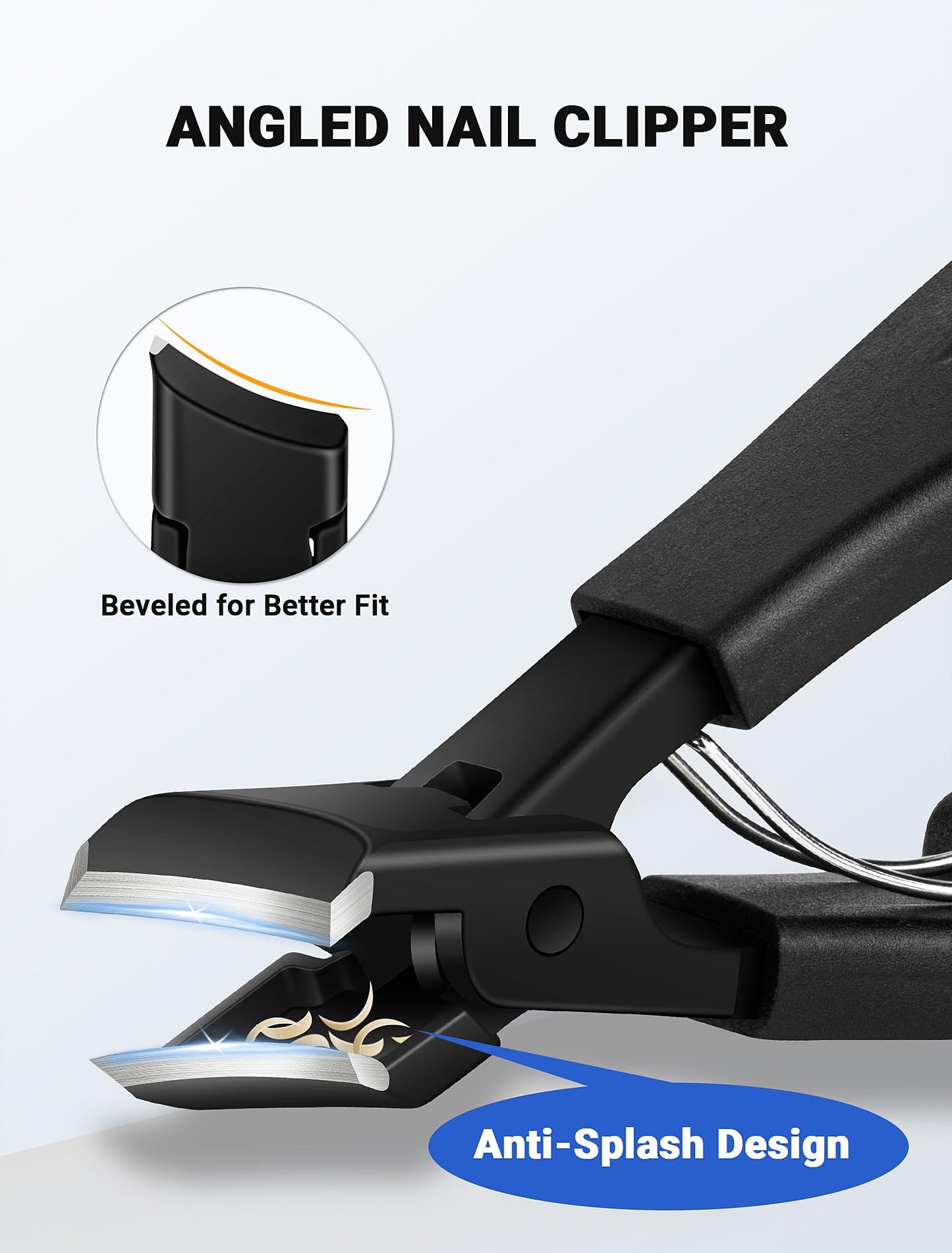 MERDTTES Toenail Clippers for Seniors Thick Toenails, Sharp Ingrown Toenail Clippers Nail Cutter Long Handle with Wide Jaw for Thick Nails, Heavy Duty Large Toe Nail Clipper Set for Men & Women,7 Pcs