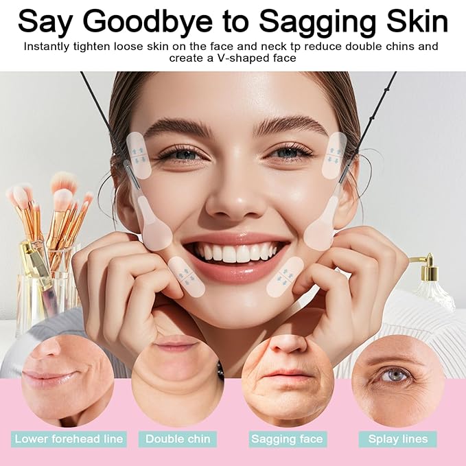 Face Lift Tapes – 60 Pcs Instant Neck Lift Patches,Neck Tape lifting Invisible,Face Lift Tape Invisible,(Mix Box)