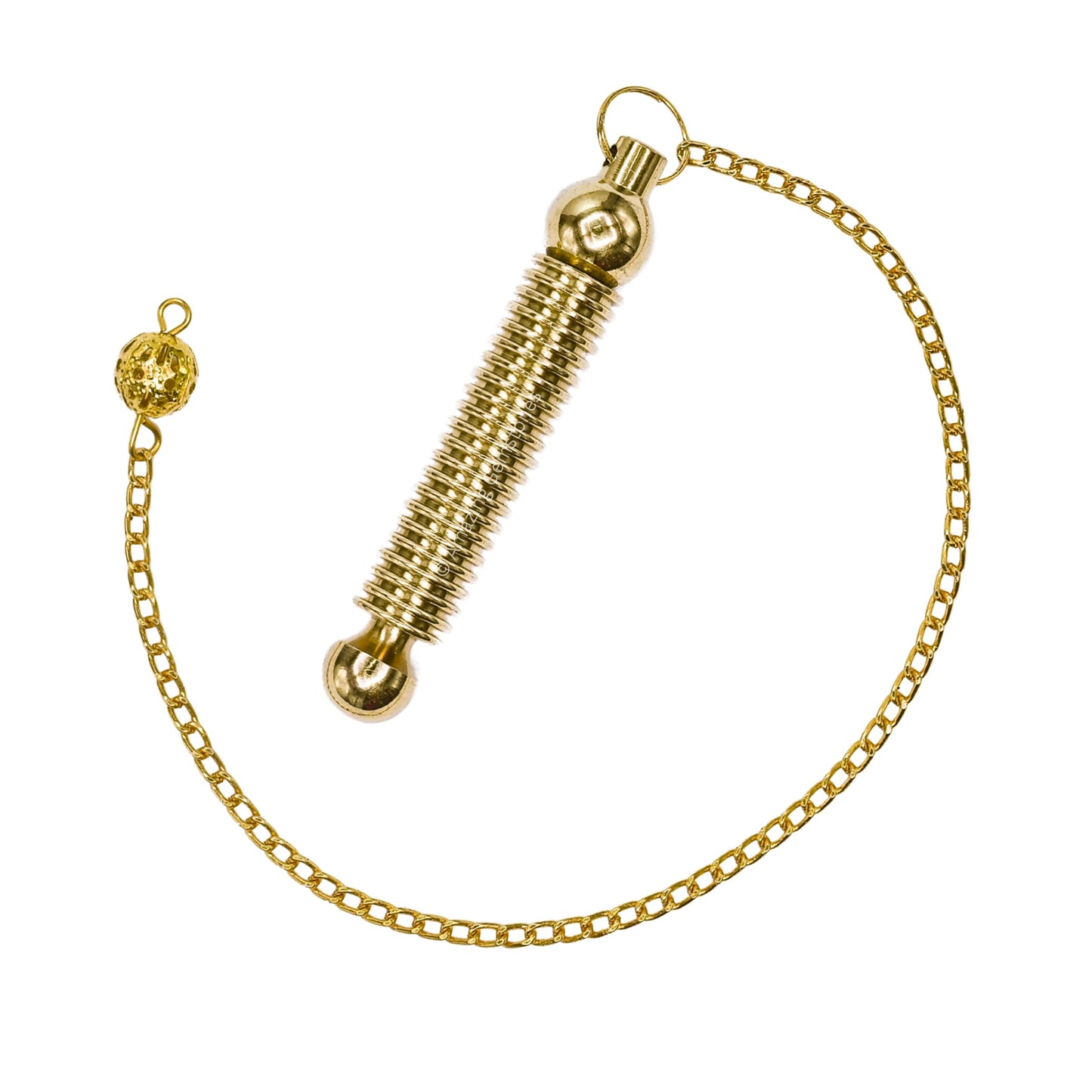 Healing Metal Pendulums for Divination, Gold 22 ISIS Ring Steel Copper Pendulum High Energy Pendulo de Bronce Pendulos de Mesa MP115