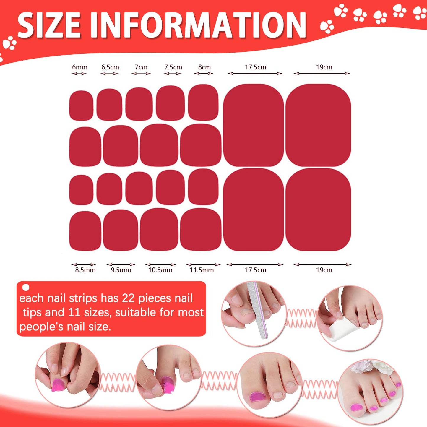 DANNEASY 440PCS/20 Sheets Toe Nail Stickers - Dusky Solid, Toenails Polish Strips Toes Nail Wraps for Women, UV Free | Easy to Stick | Adhesive Gel Toenail Strips with 1 File, 1 Cuticle Stick